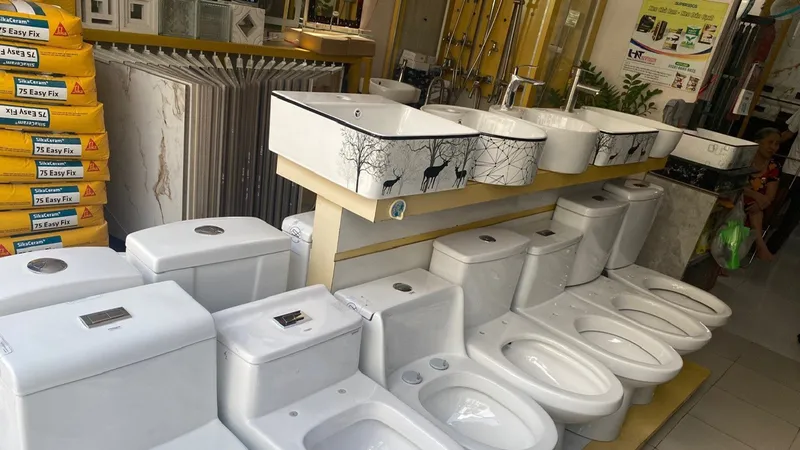 Một cửa hàng thiết bị vệ sinh tại TPHCM