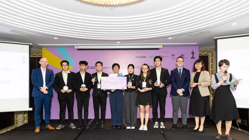 Đội quán quân Vòng chung kết ICAEW Vietnam Business Challenge tại TPHCM