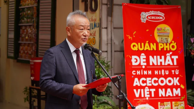 Ông Kaneda Hiroki, Tổng Giám đốc phát biểu khai trương