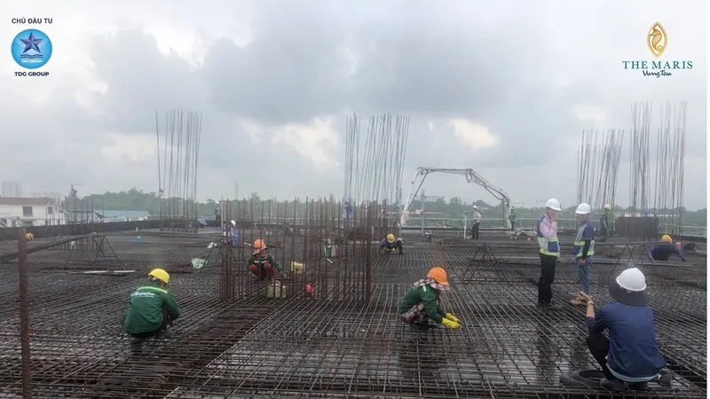 Dự án The Maris Vũng Tàu đang thi công và cam kết bàn giao đúng tiến độ