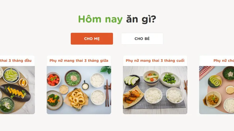 Gợi ý thực đơn cân bằng dinh dưỡng cho mẹ bầu theo từng giai đoạn