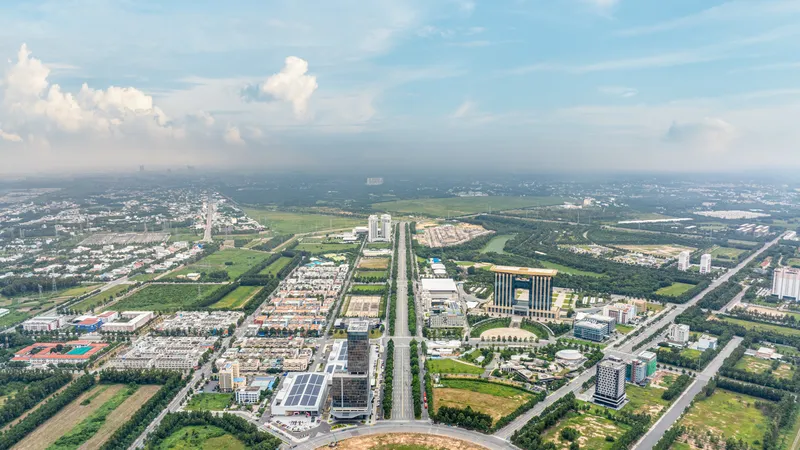 Vòng xoay A1 rộng 7ha gồm nhiều hạng mục hứa hẹn làm thay đổi diện mạo kinh tế Thành phố Mới Bình Dương