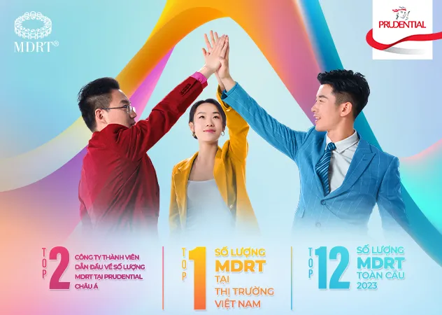 Prudential Việt Nam có 2 năm liền dẫn đầu về số lượng MDRT tại thị trường Việt Nam