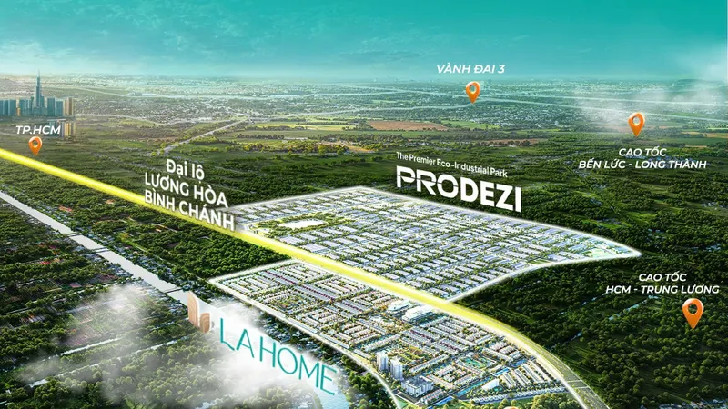 Vị trí của LA Home có tọa độ là tâm điểm kết nối hạ tầng trọng điểm trong khu vực