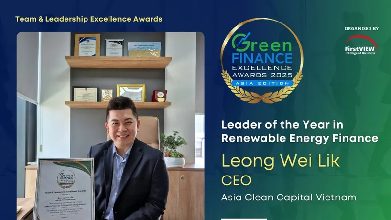 Ông Leong Wei Lik nhận giải thưởng “Team &amp; Leadership Excellence Award”