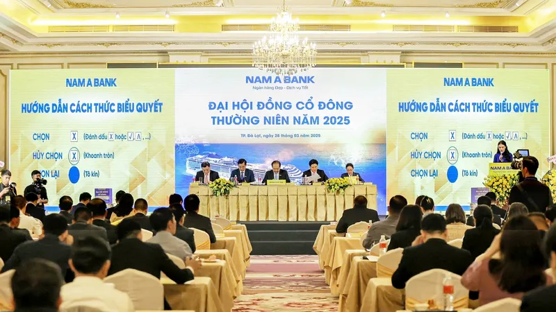 Đại hội đồng cổ đông thường niên Nam A Bank ngày 28-3-2025