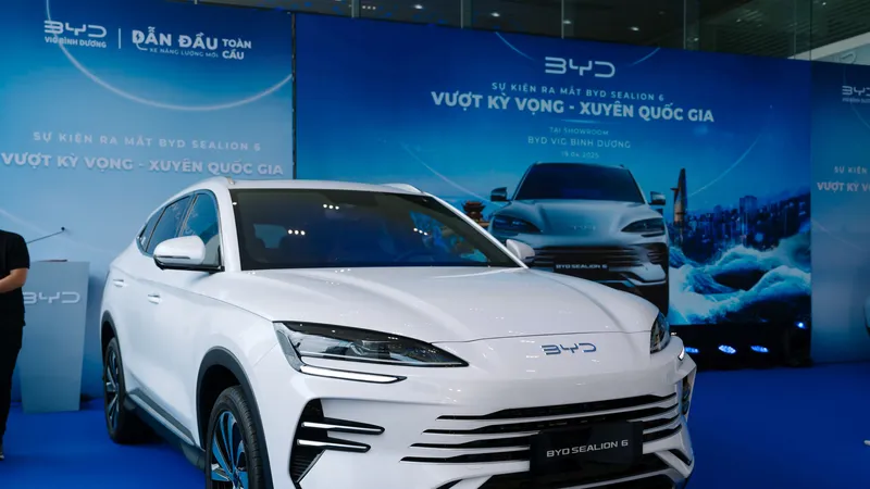BYD Selion 6 được trưng bày tại sự kiện