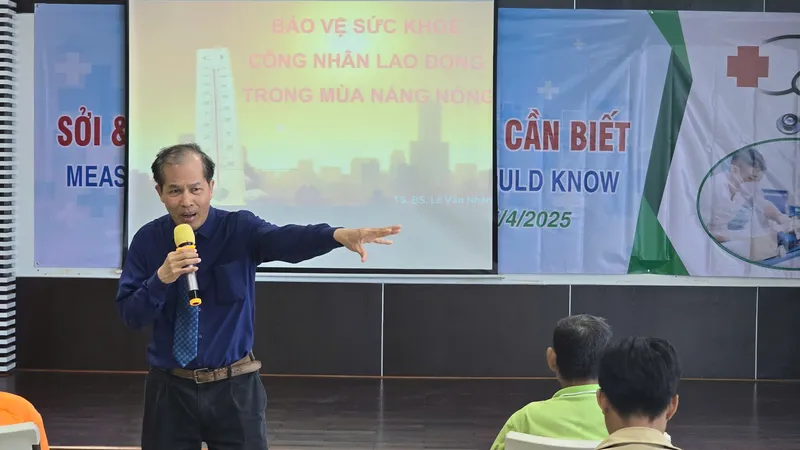 TS.BS Lê Văn Nhân tại buổi tập huấn