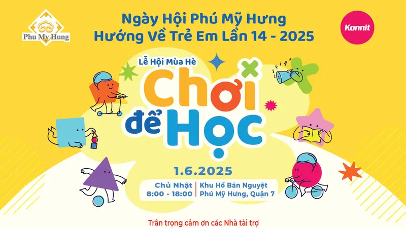 Sân chơi bổ ích cho thiếu nhi dịp 1-6 tại Phú Mỹ Hưng