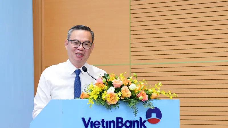 Ông Trần Minh Bình, Chủ tịch HĐQT VietinBank phát biểu tại sự kiện