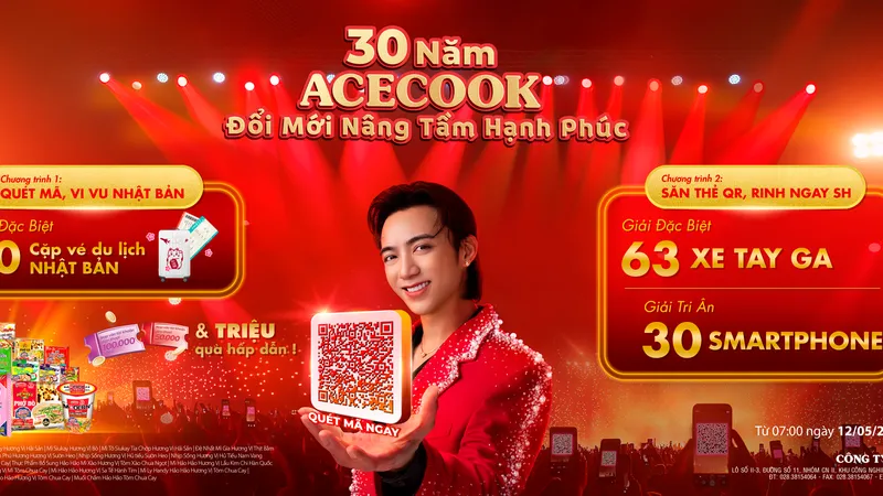 Chương trình khuyến mãi tri ân người tiêu dùng nhân dịp kỷ niệm 30 năm từ ngày bán hàng đầu tiên