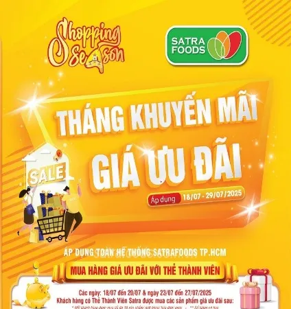 Satrafoods, Satramart ưu đãi lớn nhân ngày hội khuyến mãi Shopping Season