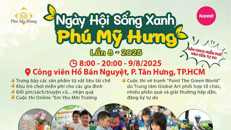 Phú Mỹ Hưng tổ chức Ngày hội Sống Xanh lần 8 - 2025