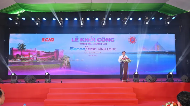 Lễ khởi công Trung tâm thương mại SenseFesti Vĩnh Long