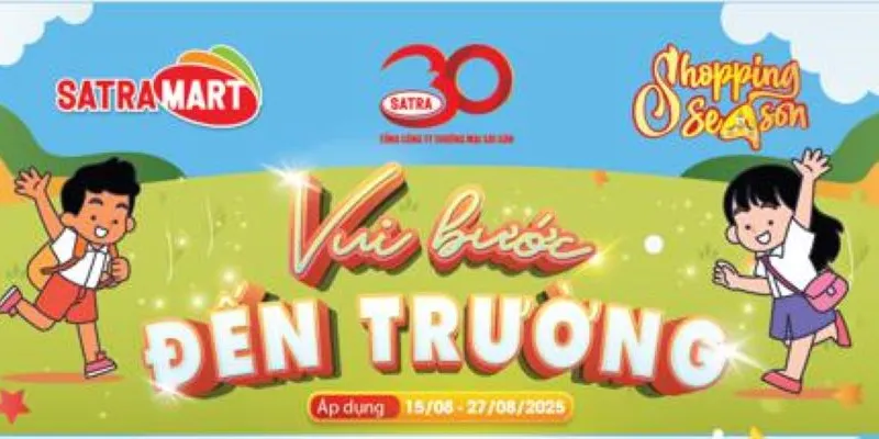 SATRA Phạm Hùng đồng hành cùng học sinh Vui bước đến trường