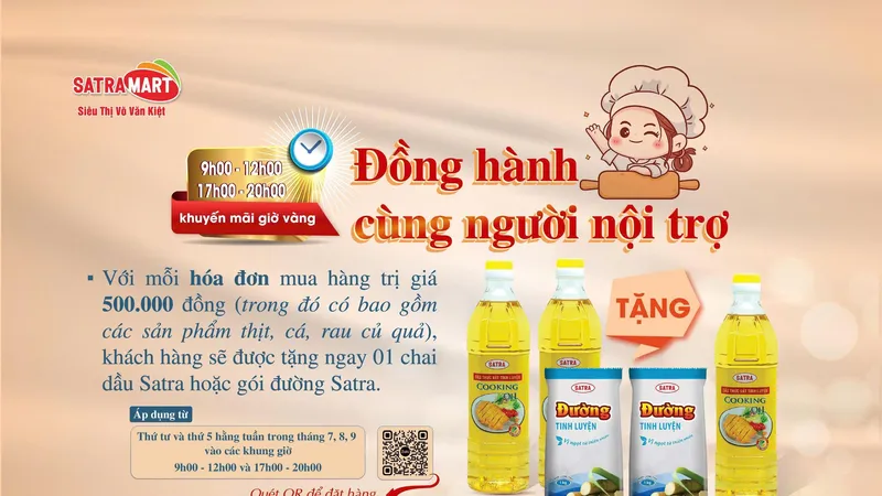 SATRAMART Võ Văn Kiệt tung “giờ vàng” ưu đãi – tiếp sức bữa cơm nhà