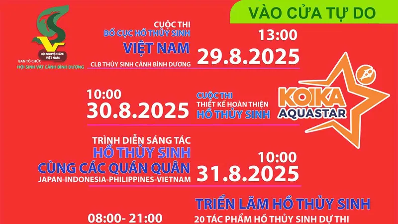 Lần đầu tiên Việt Nam đăng cai sự kiện thủy sinh quốc tế