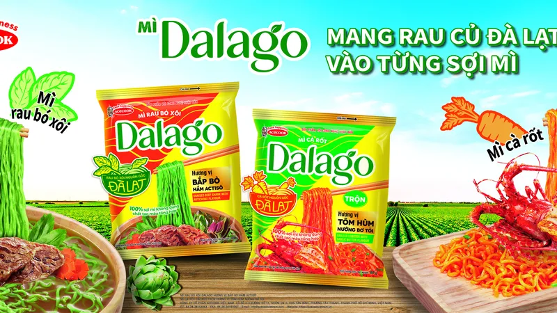 Acecook Việt Nam ra mắt mì ăn liền Dalago