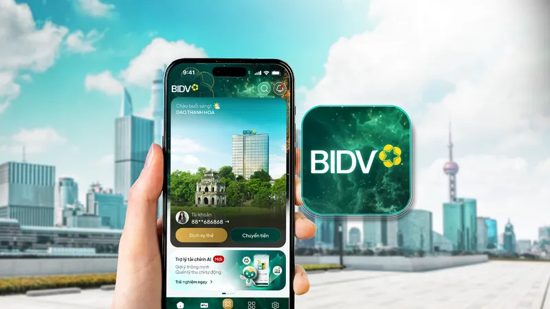 Giao diện của BIDV SmartBanking phiên bản X