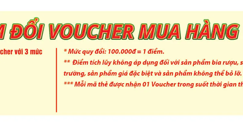 Tích lũy điểm đổi voucher mua sắm tại hệ thống điểm bán của SATRA