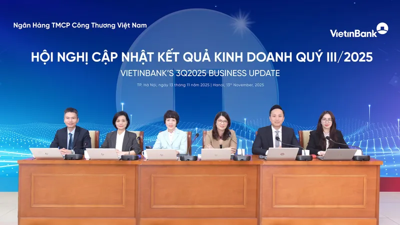 Toàn cảnh Hội nghị cập nhật kết quả kinh doanh quý 3-2025 của VietinBank