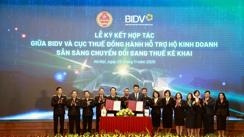BIDV cùng ngành Thuế đồng hành hỗ trợ hộ kinh doanh chuyển đổi, bứt phá