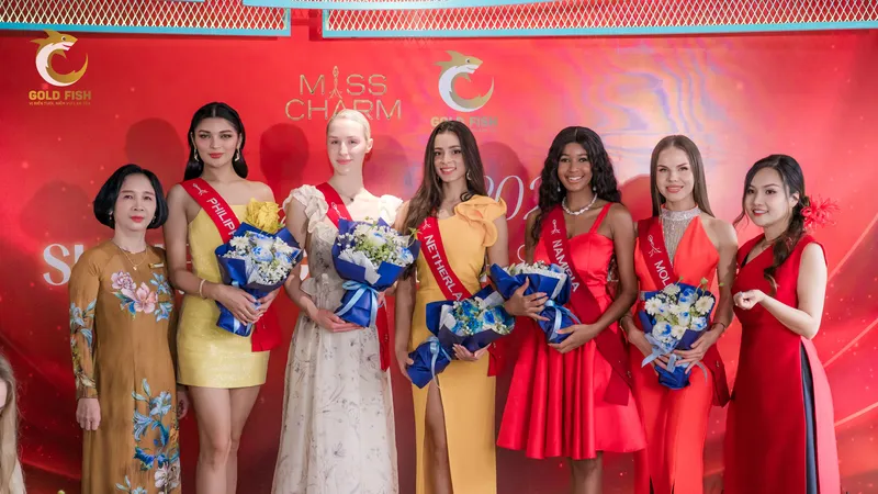 Người đẹp Miss Charm 2025 tại Nhà hàng Gold Fish