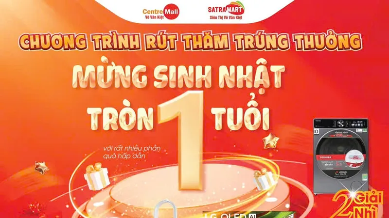 Sinh nhật 1 năm, SatraMart Võ Văn Kiệt tung loạt quà giá trị