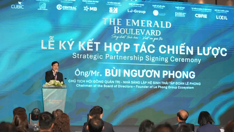 Lê Phong Group ký kết hợp tác chiến lược phát triển dự án The Emerald Boulevard