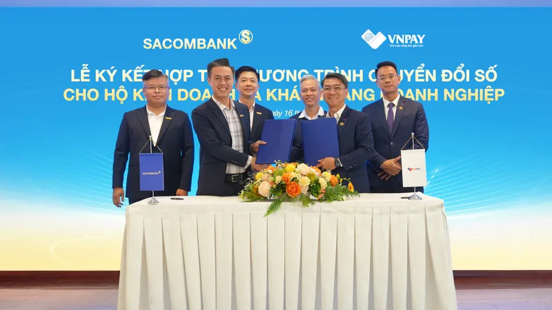 Sacombank và VNPAY ký hợp tác triển khai các giải pháp thanh toán và nộp thuế số dành cho doanh nghiệp, hộ kinh doanh