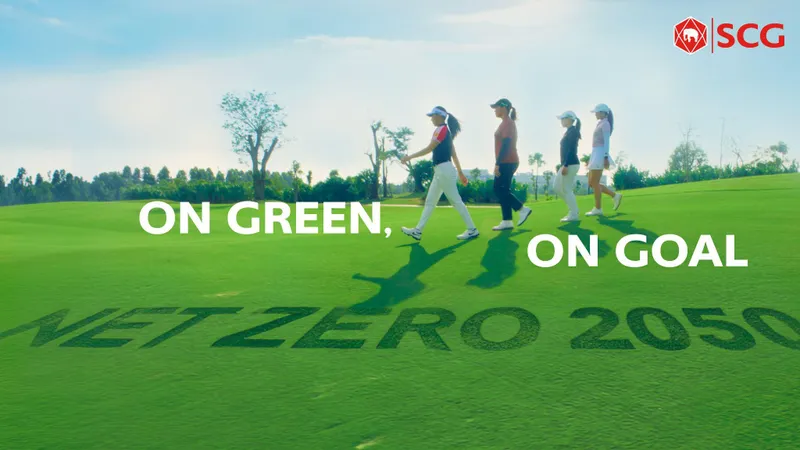 Thông qua chiến dịch “On Green, On Goal”, SCG và bốn nữ Golfer cùng truyền tải thông điệp chung tay hành động vì mục tiêu Net Zero và phát triển bền vững
