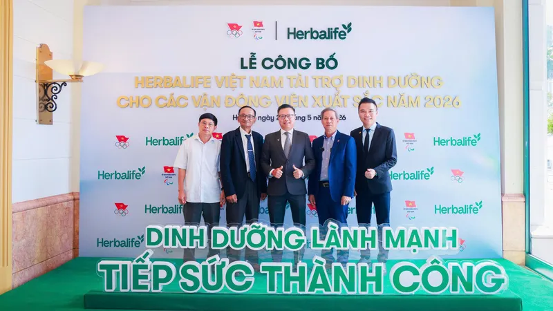 Herbalife Việt Nam tiếp tục tài trợ sản phẩm dinh dưỡng cho vận động viên xuất sắc năm 2026
