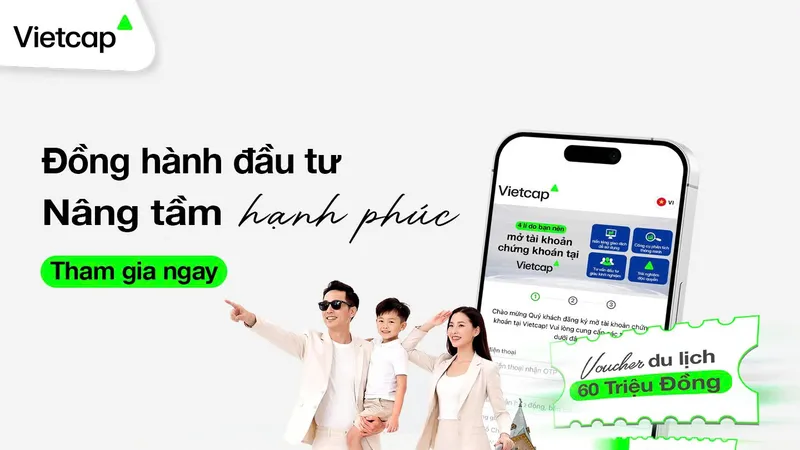 Vietcap triển khai chương trình “Đồng hành đầu tư, nâng tầm hạnh phúc” trong tháng 6-2026
