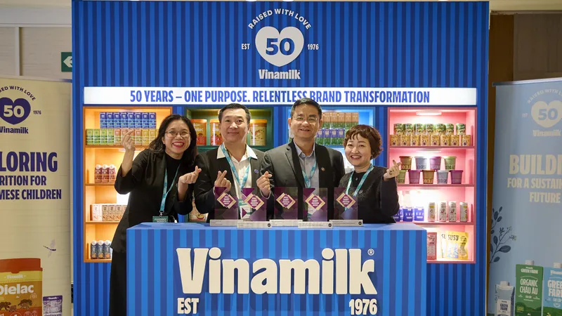 Vinamilk giành chiến thắng áp đảo với 5 hạng mục tại Giải thưởng Đổi mới Ngành sữa Thế giới (Ảnh: VN)