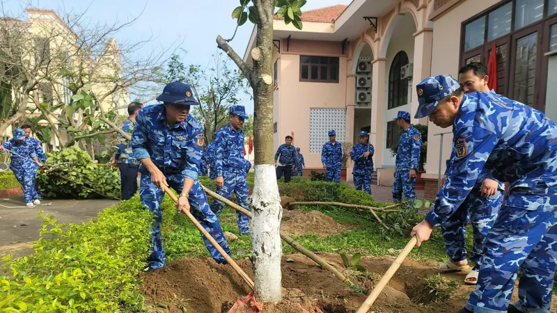 Bộ Tư lệnh Vùng Cảnh sát biển 1 đẩy mạnh hoạt động Tết trồng cây 