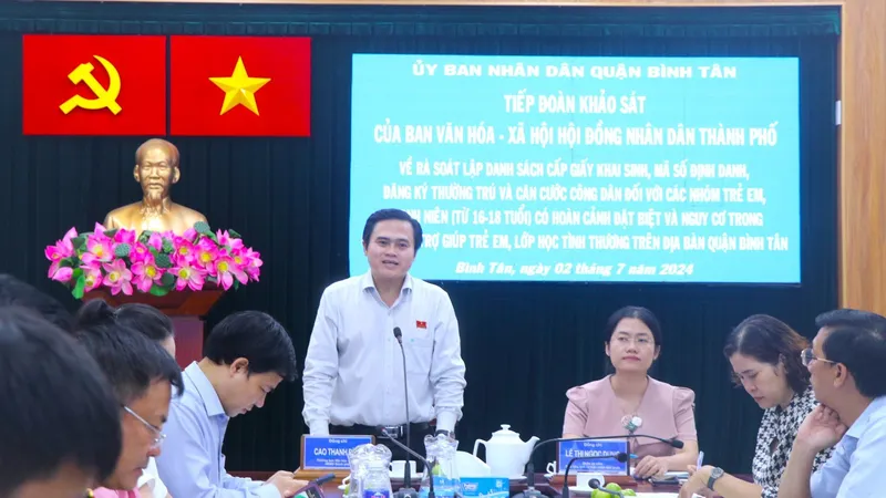 HĐND TPHCM khảo sát về cấp giấy tờ tùy thân cho trẻ em có hoàn cảnh đặc biệt