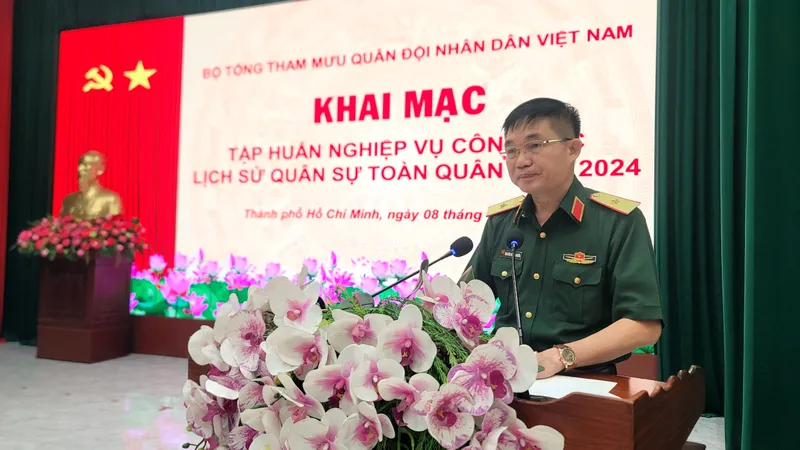 Tập huấn nghiệp vụ công tác lịch sử quân sự toàn quân năm 2024