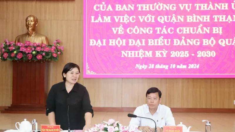Xây dựng văn kiện đại hội cụ thể hóa các chủ trương, định hướng lớn của thành phố