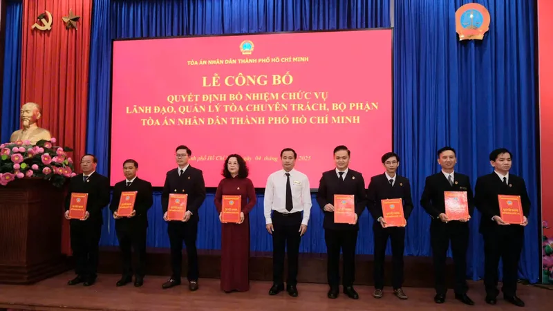 TAND TPHCM điều động, bổ nhiệm nhiều nhân sự