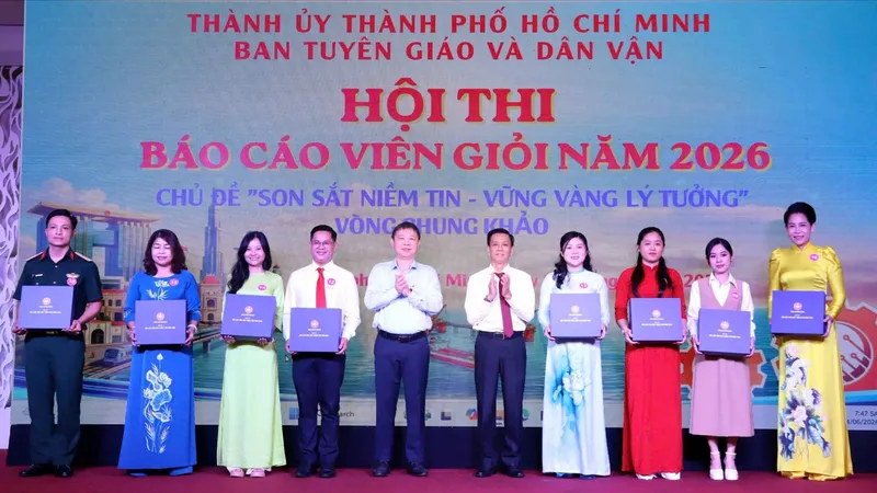 TPHCM: 31 thí sinh tranh tài báo cáo viên giỏi năm 2026