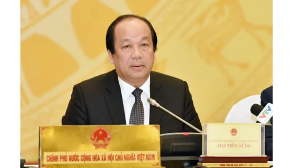 Bộ trưởng-Chủ nhiệm Văn phòng Chính phủ Mai Tiến Dũng trả lời báo chí