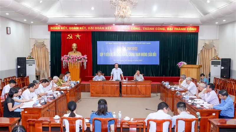 Hội thảo góp ý Luật phòng chống tham nhũng sửa đổi