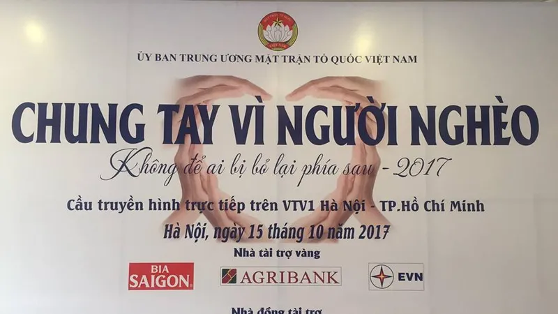 Cầu truyền hình trực tiếp “Chung tay vì người nghèo” 
