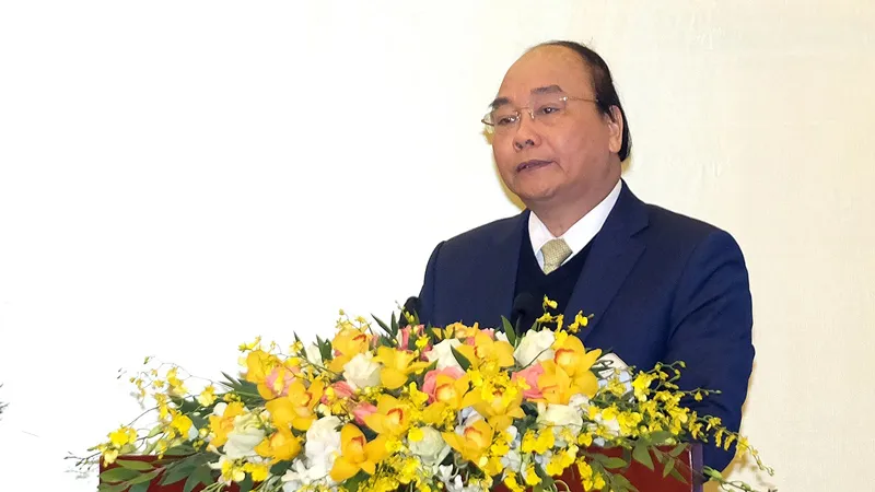 Thủ tướng Nguyễn Xuân Phúc phát biểu kết luận tại Hội nghị Chính phủ mở rộng