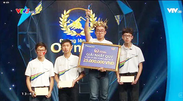 Thí sinh Chu Quang Trường (TPHCM) đứng nhất vòng thi quý 2 để vào chung kết