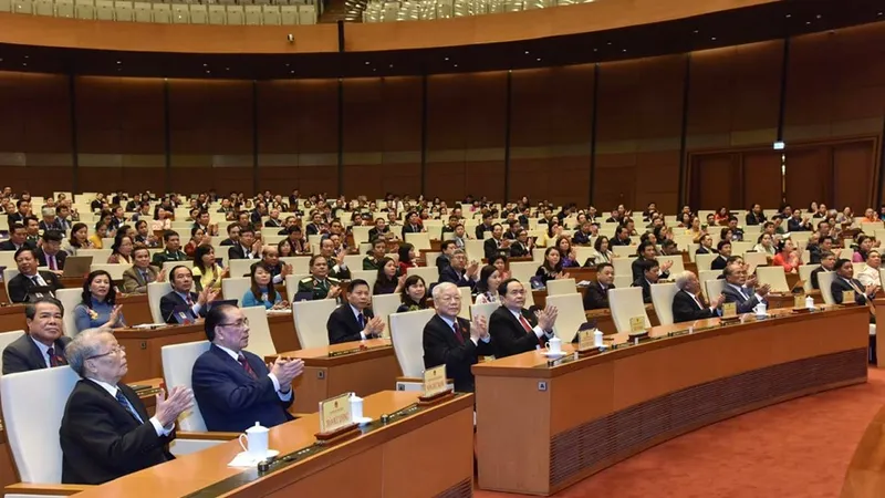 Quốc hội chiều 27-11. Ảnh: VIẾT CHUNG