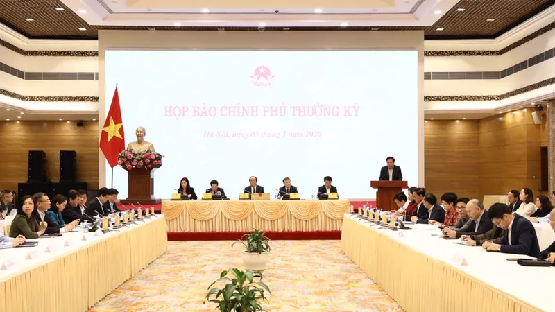 Họp báo Chính phủ tối 3-3