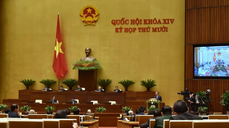  Quốc hội khóa XIV khai mạc trọng thể kỳ họp thứ 10, ảnh QUANG PHÚC