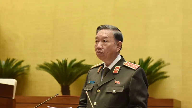 Bộ trưởng Bộ Công an Tô Lâm, ảnh QUANG PHÚC