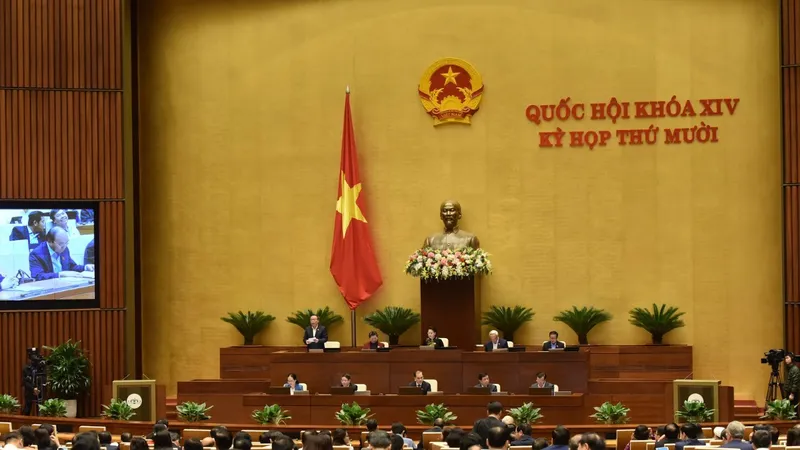 Phiên thảo luận về kinh tế-xã hội của Quốc hội ngày 5-11. Ảnh: QUANG PHÚC